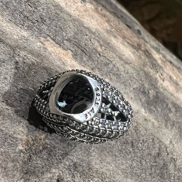 Authentic Pandora Geometric Lines Charm with Clear Pave Zirconias Rombos - Picture 8 of 9